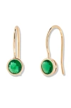 Brook & York Brook And York Mia Birthstone Drop Earrings In Green