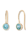 Brook & York Brook And York Mia Birthstone Drop Earrings In Blue