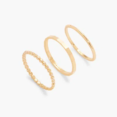 Brook & York Morgan Thin Ring Set In Gold