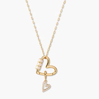 Brook & York Mrs. Carabiner Charm Necklace In Gold
