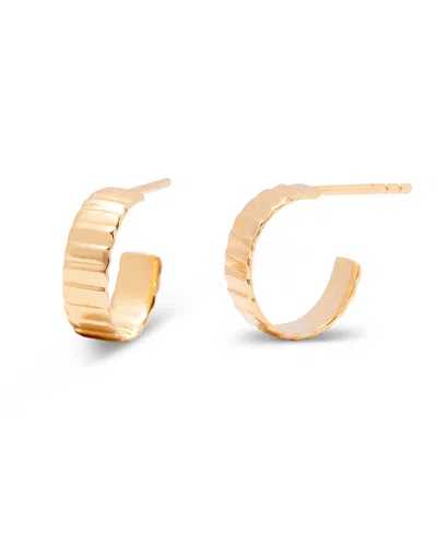 Brook & York Natalie "14k Gold" Vermeil Hoops In Gold Vermeil