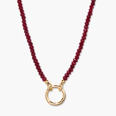 Brook & York Natalie Birthstone Charm Necklace In Gold