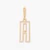 Brook & York Palmer Initial Charm In Gold