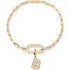 Brook & York Brook And York Petra Initial Charm Bracelet In Gold B