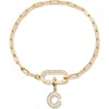 Brook & York Brook And York Petra Initial Charm Bracelet In Gold C