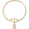 Brook & York Brook And York Petra Initial Charm Bracelet In Gold E