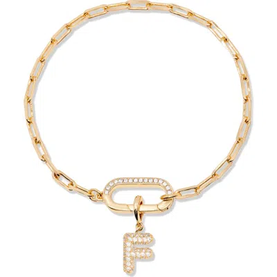 Brook & York Brook And York Petra Initial Charm Bracelet In Gold F
