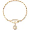 Brook & York Brook And York Petra Initial Charm Bracelet In Gold G