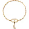 Brook & York Brook And York Petra Initial Charm Bracelet In Gold L
