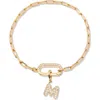 Brook & York Brook And York Petra Initial Charm Bracelet In Gold M
