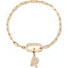 Brook & York Brook And York Petra Initial Charm Bracelet In Gold R