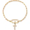 Brook & York Brook And York Petra Initial Charm Bracelet In Gold T
