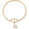 Brook & York Brook And York Petra Initial Charm Bracelet In Gold W