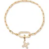 Brook & York Brook And York Petra Initial Charm Bracelet In Gold X