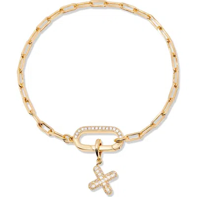 Brook & York Brook And York Petra Initial Charm Bracelet In Gold X