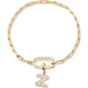 Brook & York Brook And York Petra Initial Charm Bracelet In Gold Z