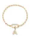 Brook & York Petra Initial Charm Bracelet In Letter A