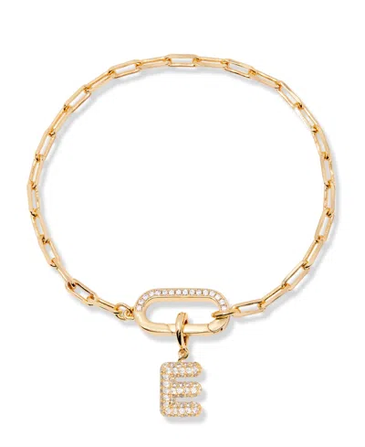 Brook & York Petra Initial Charm Bracelet In Letter E