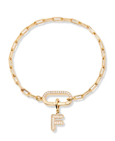 Brook & York Petra Initial Charm Bracelet In Letter F