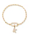 Brook & York Petra Initial Charm Bracelet In Letter K