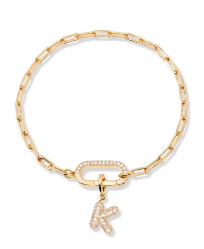Brook & York Petra Initial Charm Bracelet In Letter K