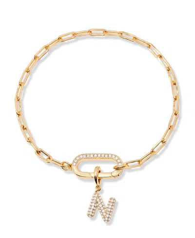Brook & York Petra Initial Charm Bracelet In Letter N