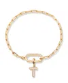 Brook & York Petra Initial Charm Bracelet In Letter T