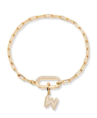 Brook & York Petra Initial Charm Bracelet In Letter W