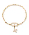 Brook & York Petra Initial Charm Bracelet In Letter X