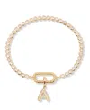 Brook & York Petra Initial Tennis Bracelet In Letter A