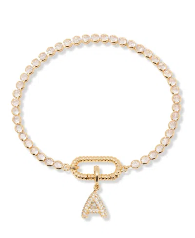 Brook & York Petra Initial Tennis Bracelet In Letter A