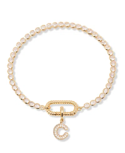 Brook & York Petra Initial Tennis Bracelet In Letter C