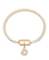 Brook & York Petra Initial Tennis Bracelet In Letter D