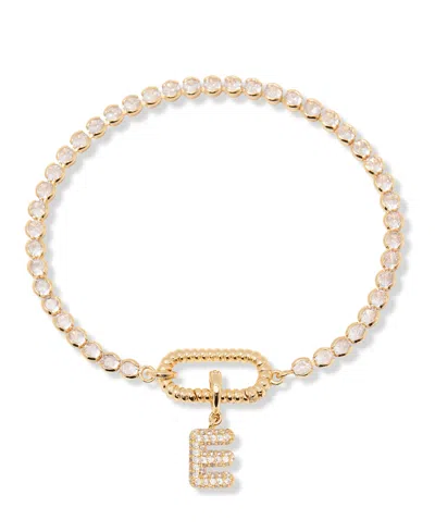 Brook & York Petra Initial Tennis Bracelet In Letter E