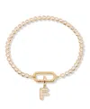 Brook & York Petra Initial Tennis Bracelet In Letter F