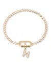Brook & York Petra Initial Tennis Bracelet In Letter H