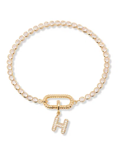 Brook & York Petra Initial Tennis Bracelet In Letter H