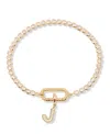 Brook & York Petra Initial Tennis Bracelet In Letter J