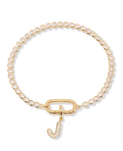 BROOK & YORK PETRA INITIAL TENNIS BRACELET