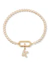 Brook & York Petra Initial Tennis Bracelet In Letter K