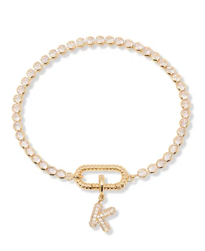 Brook & York Petra Initial Tennis Bracelet In Letter K