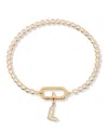 Brook & York Petra Initial Tennis Bracelet In Letter L