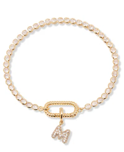 Brook & York Petra Initial Tennis Bracelet In Letter M