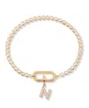 Brook & York Petra Initial Tennis Bracelet In Letter N