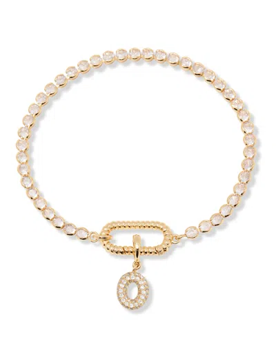 Brook & York Petra Initial Tennis Bracelet In Letter O