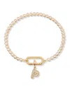 Brook & York Petra Initial Tennis Bracelet In Letter P
