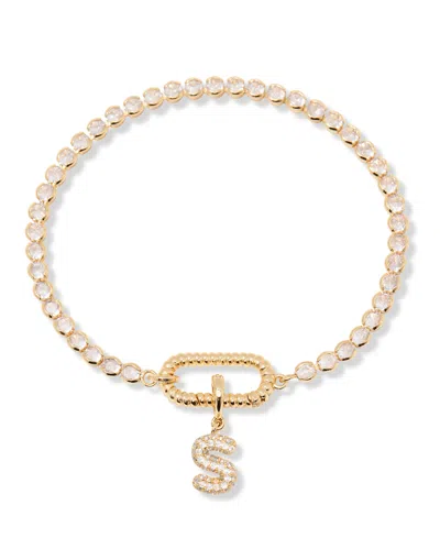 Brook & York Petra Initial Tennis Bracelet In Letter S