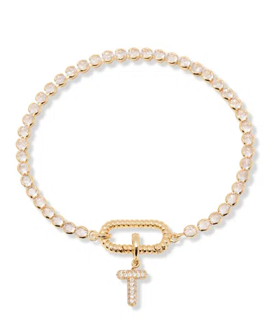 BROOK & YORK PETRA INITIAL TENNIS BRACELET