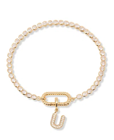 Brook & York Petra Initial Tennis Bracelet In Letter U