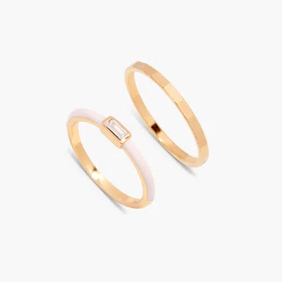 Brook & York Posie Ring Set In Gold